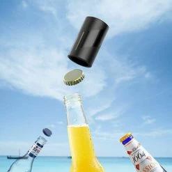 Beer Bottle Opener, Food Grade Mini Lid Opener For Restaurant, Applicable To Multiply Types Of Bottle Beverage Opener, Black -Kitchen Appliances Discounts 100156189 3