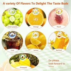 Air Up Water Bottle Flavor Pod Pack, Scented Airup Bottle Flavor Pods For Water Flavor, Safe Airtight Pod Pack With Fruit Flavor, 0 Sugar And Calories (Pineapple Flavor G) -Kitchen Appliances Discounts 100284763 3