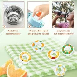 Air Up Water Bottle Flavor Pod Pack, Scented Airup Bottle Flavor Pods For Water Flavor, Safe Airtight Pod Pack With Fruit Flavor, 0 Sugar And Calories (D-Red Bull Flavor) -Kitchen Appliances Discounts 100284913 3