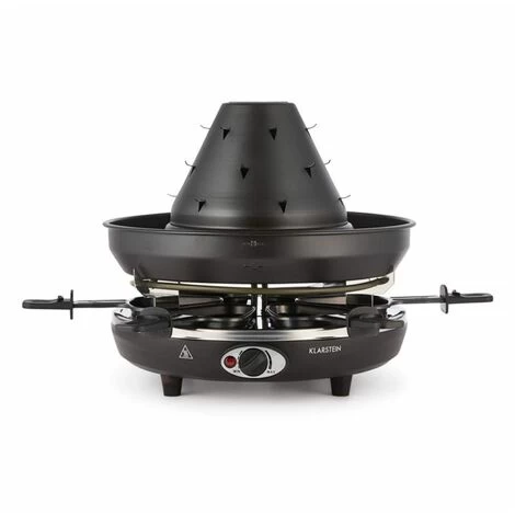 Klarstein Taste Volcano Tartar's Hat Grill Raclette Grill 1500 W 6 People Black 7 Klarstein Taste Volcano Tartar's Hat Grill Raclette Grill 1500 W 6 People Black - Image 5