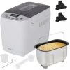 AREBOS Bread Maker 1500g With 15 Programs 2 Dough Hooks Timer LCD Display 3 Browning Degrees And Bread Sizes 850 W White -Kitchen Appliances Discounts 28598327 1