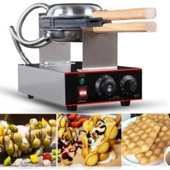 Electric Waffle Maker Pancake Oven Professional Waffle Maker Machine 110V-220V(Euro Standard Socket)