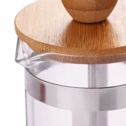 Coffee Filters 350Ml Glass Coffee Pot Coffee Pot Heat Resistant Elegant Filtration French Press Coffee Machine French Press Wooden Lid Filter -Kitchen Appliances Discounts 35539818 4