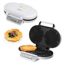Monzana Waffle Maker Classic Heart Waffle 1200W Non-Stick Coating Temperature Control Kitchen Double Waffle Maker BPA-Free -Kitchen Appliances Discounts 36560013 3