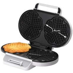 Monzana Waffle Maker Classic Heart Waffle 1200W Non-Stick Coating Temperature Control Kitchen Double Waffle Maker BPA-Free -Kitchen Appliances Discounts 36560013 5