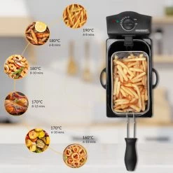 Deuba Deep Fryer 3 L Capacity 2000 W Power Stainless Steel Viewing Window Temperature Controller Kitchen Dishwasher-Safe 9 Deuba Deep Fryer 3 L Capacity 2000 W Power Stainless Steel Viewing Window Temperature Controller Kitchen Dishwasher-Safe -Kitchen Appliances Discounts 36812198 3