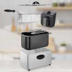 Deuba Deep Fryer 3 L Capacity 2000 W Power Stainless Steel Viewing Window Temperature Controller Kitchen Dishwasher-Safe 10 Deuba Deep Fryer 3 L Capacity 2000 W Power Stainless Steel Viewing Window Temperature Controller Kitchen Dishwasher-Safe -Kitchen Appliances Discounts 36812198 4