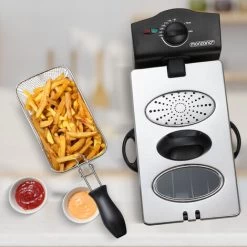 Deuba Deep Fryer 3 L Capacity 2000 W Power Stainless Steel Viewing Window Temperature Controller Kitchen Dishwasher-Safe 11 Deuba Deep Fryer 3 L Capacity 2000 W Power Stainless Steel Viewing Window Temperature Controller Kitchen Dishwasher-Safe -Kitchen Appliances Discounts 36812198 5