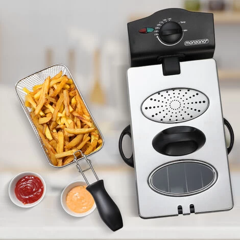 Deuba Deep Fryer 3 L Capacity 2000 W Power Stainless Steel Viewing Window Temperature Controller Kitchen Dishwasher-Safe 7 Deuba Deep Fryer 3 L Capacity 2000 W Power Stainless Steel Viewing Window Temperature Controller Kitchen Dishwasher-Safe - Image 5