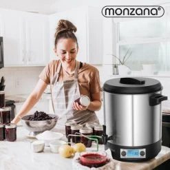 Monzana Automatic Preserving Machine 28L Continuous Temperature Controller 30-100°C Timer Tap For 14 Glasses Mulled Wine Cooker 1800W 28L Mit LCD Und Timer (de) -Kitchen Appliances Discounts 37253384 5