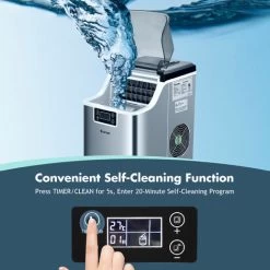 Countertop Ice Maker Portable Ice Cube Making Machine 18KG/24H Home Office Bar -Kitchen Appliances Discounts 37886705 5