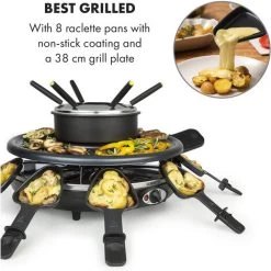 Klarstein Fonduelette Raclette And Fondue 1350W 1 Litre 38 Cm Ø For 8 Persons -Kitchen Appliances Discounts 46461209 3