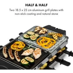 Klarstein Sirloin Raclette 1500W Aluminum / Stone 8 People LED 10 Klarstein Sirloin Raclette 1500W Aluminum / Stone 8 People LED -Kitchen Appliances Discounts 46461213 4
