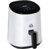 HOMCOM Air Fryer 1300W 2.5L With Digital Display Timer For Low Fat Cooking White -Kitchen Appliances Discounts 50316106 1