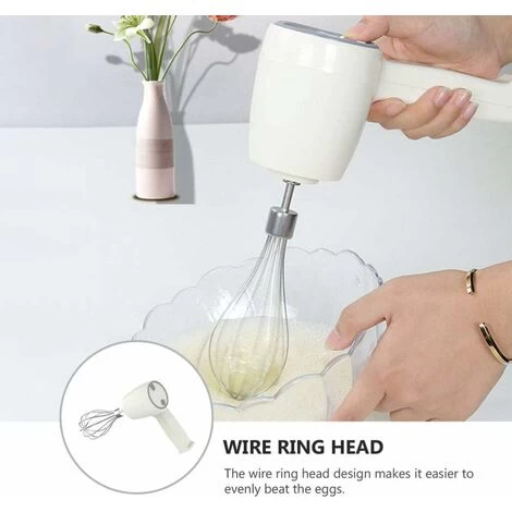Stainless Steel Electric Mixer - Rechargeable Kitchen Whisk - Milk Mixer For Easily Beating Egg Cream And Cookie Cakes. 6 Stainless Steel Electric Mixer - Rechargeable Kitchen Whisk - Milk Mixer For Easily Beating Egg Cream And Cookie Cakes. - Image 4