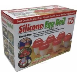 LangRay Egg Cooker, Silicone Non-Stick, Egg Cup For Boiling Eggs (Red (Pack Of 6)) -Kitchen Appliances Discounts 51800849 4