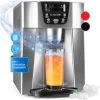 Klarstein Ice Volcano 2GS Ice Cube Machine LED 12kg Every 24h 2l 6-10min Silver