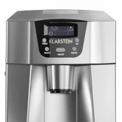 Klarstein Ice Volcano 2GS Ice Cube Machine LED 12kg Every 24h 2l 6-10min Silver -Kitchen Appliances Discounts 53072209 5