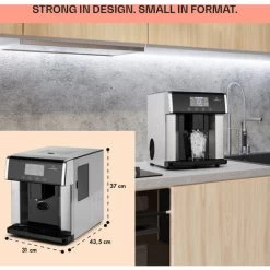 Klarstein Eiszeit Ice Cube Machine Stainless Steel 3 Ice Cube Sizes Silver -Kitchen Appliances Discounts 53192019 5