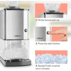 Oneconcept Icebreaker Ice Crusher 15kg / H 3.5 Litre Ice Bucket Stainless Steel 10 Oneconcept Icebreaker Ice Crusher 15kg / H 3.5 Litre Ice Bucket Stainless Steel -Kitchen Appliances Discounts 53192691 4