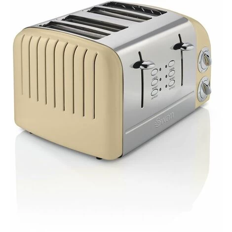 Swan 4 Slice Retro Toaster - Cream 3 Swan 4 Slice Retro Toaster - Cream