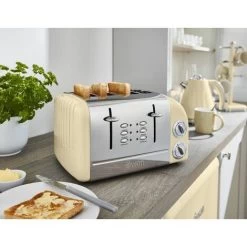 Swan 4 Slice Retro Toaster - Cream 10 Swan 4 Slice Retro Toaster - Cream -Kitchen Appliances Discounts 54673985 4