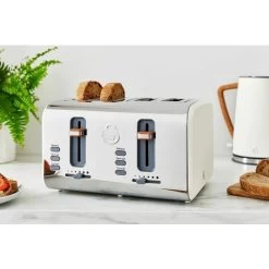Swan 4 Slice Nordic White Toaster -Kitchen Appliances Discounts 54674031 4