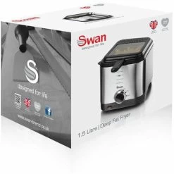 Swan 1.5 Litre Stainless Steel Fryer -Kitchen Appliances Discounts 54674132 4