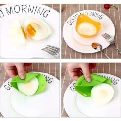 Egg Poacher, Poached Egg Maker, Non-Stick Poached Eggs Cups, Microwave Egg Poacher, BPA Co.ukee Silicone Egg Poacher Cups, Set Of 4, Blue, Green, Yellow, Rose Red -Kitchen Appliances Discounts 54897039 5