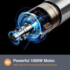 VonShef Electric Potato Masher & Hand Blender 1000W - 2 In 1 Immersion Blender With Potato Masher Attachment – Perfect For Blending & Mashing Potatoes, Baby Food And Vegetables -Kitchen Appliances Discounts 54924473 5