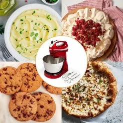 VonShef 2 In 1 Twin Hand & Stand Mixer - 300W Electric, Multifunctional, Red Mixer With 5 Speeds & Turbo Button, 3.5L Bowl & Removable, Dishwasher Safe Attachments (2X Beaters, 2X Dough Hooks & Whisk) -Kitchen Appliances Discounts 54924560 5
