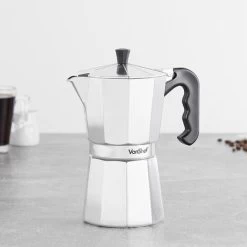 VonShef 9 Cup/450ml Italian Espresso Coffee Maker Moka Stove Top Macchinetta Includes A Replacement Gasket And Filter 10 VonShef 9 Cup/450ml Italian Espresso Coffee Maker Moka Stove Top Macchinetta Includes A Replacement Gasket And Filter -Kitchen Appliances Discounts 54924562 4