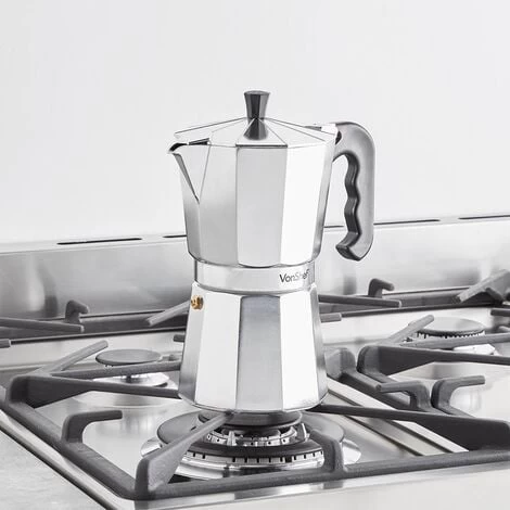 VonShef 9 Cup/450ml Italian Espresso Coffee Maker Moka Stove Top Macchinetta Includes A Replacement Gasket And Filter 7 VonShef 9 Cup/450ml Italian Espresso Coffee Maker Moka Stove Top Macchinetta Includes A Replacement Gasket And Filter - Image 5