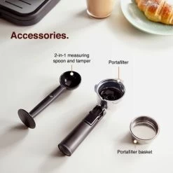 VonShef Espresso Machine, 15 Bar Pressure Pump – Barista Coffee Maker With Milk Frother For Latte, Cappuccino, Americano, Flat White And More – Black/Silver 11 VonShef Espresso Machine, 15 Bar Pressure Pump – Barista Coffee Maker With Milk Frother For Latte, Cappuccino, Americano, Flat White And More – Black/Silver -Kitchen Appliances Discounts 54924817 5