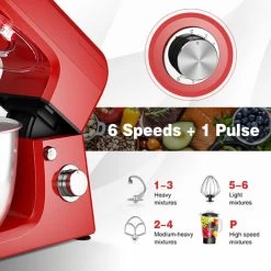 3 In 1 Electric Food Stand Mixer 6 Adjustable Speed Kitchen Beater Meat Grinder -Kitchen Appliances Discounts 57639948 4