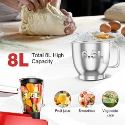 3 In 1 Electric Food Stand Mixer 6 Adjustable Speed Kitchen Beater Meat Grinder -Kitchen Appliances Discounts 57639948 5