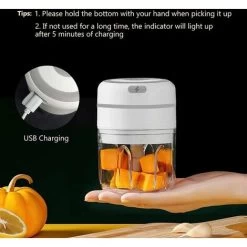2PCS Mini Electric Mincer Cordless Meat Grinder Food Chopper With Sharp Blades,Electric Garlic Press -Kitchen Appliances Discounts 58422130 5