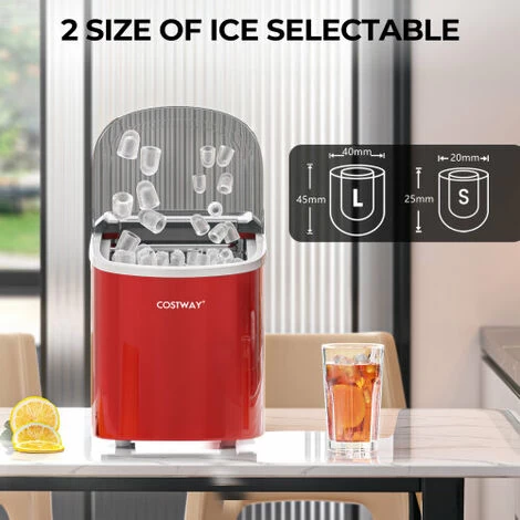 Countertop Ice Maker Machine 2.2 L Portable Ice Cube Maker W/ Bullet Shaped Ice Cube 4 Countertop Ice Maker Machine 2.2 L Portable Ice Cube Maker W/ Bullet Shaped Ice Cube - Image 2