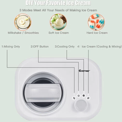 Electric Ice Cream Machine Automatic Gelato Maker Built-In Compressor 4 Electric Ice Cream Machine Automatic Gelato Maker Built-In Compressor - Image 2