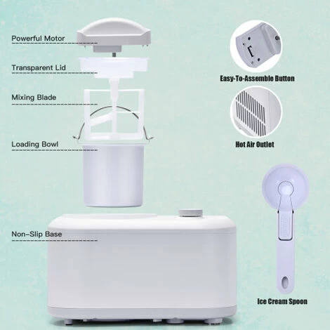 Electric Ice Cream Machine Automatic Gelato Maker Built-In Compressor 5 Electric Ice Cream Machine Automatic Gelato Maker Built-In Compressor - Image 3