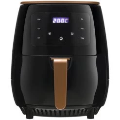 Livingandhome 4.5L Electric Air Fryer With Non-Stick Basket LCD Digital Screen, Black -Kitchen Appliances Discounts 59013973 3
