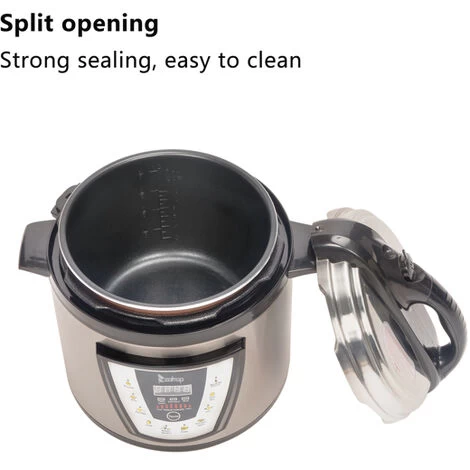 6L 13 IN 1 1000W Non-Stick Multi Function Electric Pressure Cooker Stainless Steel Rice Slow 6 6L 13 IN 1 1000W Non-Stick Multi Function Electric Pressure Cooker Stainless Steel Rice Slow - Image 4