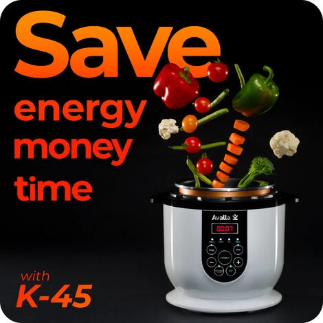 Smart Pressure Cooker 2.5L Non-Stick Steamer And Food Warmer Avalla K-45 4 Smart Pressure Cooker 2.5L Non-Stick Steamer And Food Warmer Avalla K-45 - Image 2