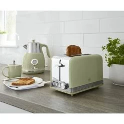 Swan 2 Slice Retro Green Toaster -Kitchen Appliances Discounts 59824513 3