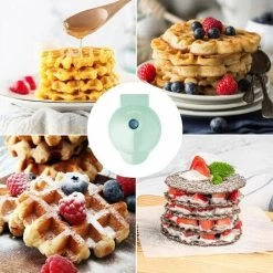 HIASDFLS Mini Gaufrier, Petit Gaufrier, Broyeur Antiadhésif Pour Pommes De Terre Rissolées, Broyeurs Keto Faciles À Nettoyer Pour Crêpes Individuelles, Biscuits, Œufs Et Petit-Déjeuner, Déjeuner Et Co -Kitchen Appliances Discounts 60224771 5