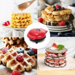 HIASDFLS Mini Gaufrier, Petit Gaufrier, Gaufrier Antiadhésif Pour Pommes De Terre Rissolées, Keto Chaffle Facile À Nettoyer Pour Crêpes Individuelles, Biscuits, Œufs Et Petit-Déjeuner, Déjeuner Et Col 11 HIASDFLS Mini Gaufrier, Petit Gaufrier, Gaufrier Antiadhésif Pour Pommes De Terre Rissolées, Keto Chaffle Facile À Nettoyer Pour Crêpes Individuelles, Biscuits, Œufs Et Petit-Déjeuner, Déjeuner Et Col -Kitchen Appliances Discounts 60224924 5
