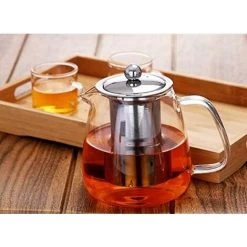 Glass Teapot With Brewing Teapot 500ml/17oz The Teapot Stove Is Safe And Heat-Resistant Blooming And Loose Leaf Teapot Set. 11 Glass Teapot With Brewing Teapot 500ml/17oz The Teapot Stove Is Safe And Heat-Resistant Blooming And Loose Leaf Teapot Set. -Kitchen Appliances Discounts 60699641 5