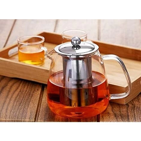 Glass Teapot With Brewing Teapot 500ml/17oz The Teapot Stove Is Safe And Heat-Resistant Blooming And Loose Leaf Teapot Set. 7 Glass Teapot With Brewing Teapot 500ml/17oz The Teapot Stove Is Safe And Heat-Resistant Blooming And Loose Leaf Teapot Set. - Image 5