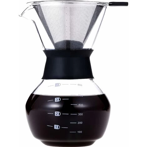 Pour Over Coffee Maker 20 Oz,Pour Over Coffee Dripper Glass Carafe,Pour Over Coffee Maker With Handle,Pour Over Coffee Maker With Borosilicate Glass Carafe 3 Pour Over Coffee Maker 20 Oz,Pour Over Coffee Dripper Glass Carafe,Pour Over Coffee Maker With Handle,Pour Over Coffee Maker With Borosilicate Glass Carafe