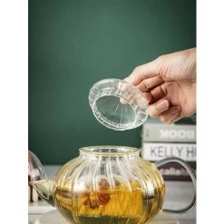Glass Teapot With Infuser Pumpkin Design(600ml Pumpkin Teapot) -Kitchen Appliances Discounts 60700270 3